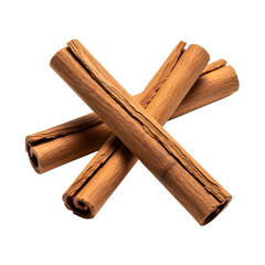 cinnamon sticks isolated on transparent background