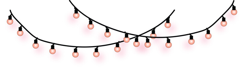 String lights illuminating a festive atmosphere, perfect for parties, holidays, and celebrations, adding a warm glow