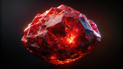 Richly textured red garnet stone serves as a luxurious backdrop for a variety of designs