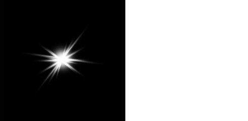 shine glowing stars. Vector lights,Isolated White Starburst Lens Flare: Bright Light Glow Effect Overlay for Dark and Light Backgrounds ,Isolated White Starburst Lens Flare