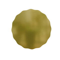 Blank Gold Sticker or Badge Template – Starburst Design for Label, Tag, and Promotional Use PNG	