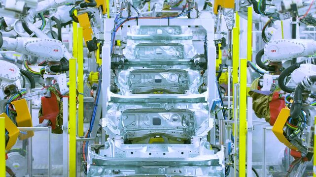 Automated Car Body Welding Fixture and Manufacturing Equipment Assembly Line