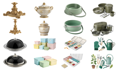 set of png items