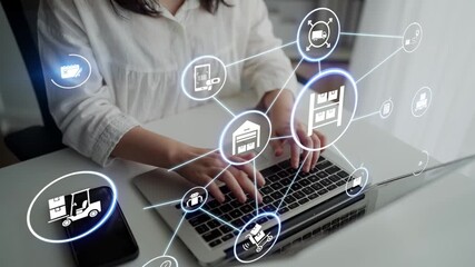 Concept of smart shelves revolutionizes loFunnelics management. This system ensures efficient inventory control, enhancing smart shelves operations and supply chain optimization. Funnel - Powered by Adobe