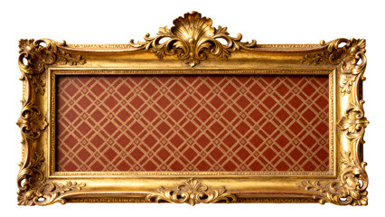 Ornate Gold Antique Square Picture Frame