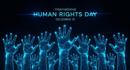 Human Rights Day, International Human Rights Day, Human rights awareness, Human rights background, Digital graphic about Human Rights Day.
