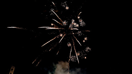 Obraz premium illuminated sky by shooting firecrackers