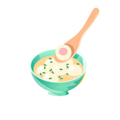 Fuzhou Fish Ball Soup Illustration