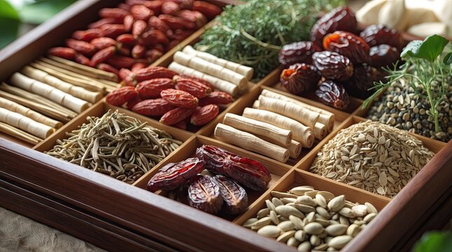 Traditional Chinese Herbal Medicine Assortment