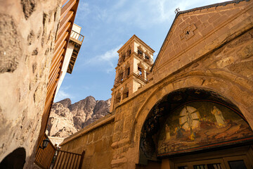 The 6th century, UNESCO-listed St Catherine's monastery at the foot of Mt Sinai in Egypt's Sinai Peninsula. One of oldest still-functioning Christian monasteries in the world.