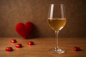 白ワインとチョコレート