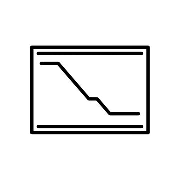 line graph icon showing a sharp initial decline that flattens out and stabilizes. This visualization directly represents the reduction and stabilization of risk and losses over time