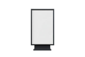 A blank outdoor advertising billboard stands prominently in an urban environment. ready for promotional content. with a clean white background emphasizing its potential for various marketing campaigns