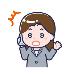 スマートフォンを使う「会社員」の女性