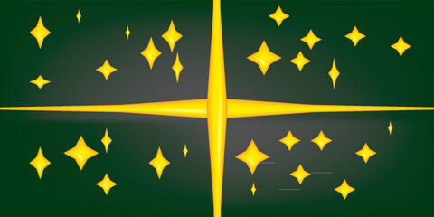 dark green, gray vector background with star. Modern geometrical abstract illustration with star. New Year design for business advert.