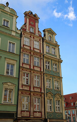 Corner tenements vertical, Wroclaw, Poland