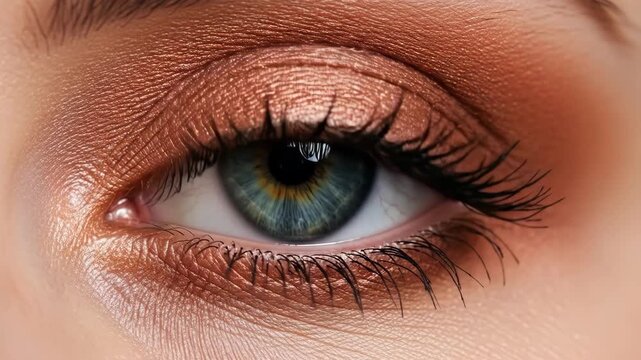 Captivating eye closeup: dramatic blink and stunning detail in high definition