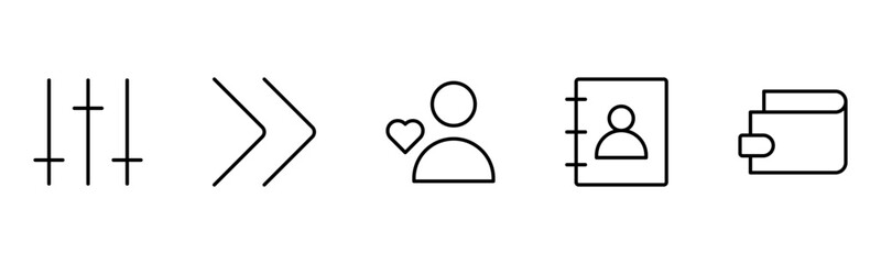 UX UI web icons. Vector illustrator, Suitable for Web Page, Mobile App, Web, and Print.