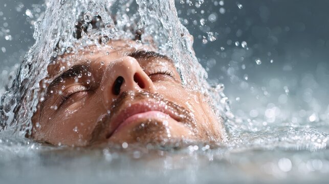 Baptism ritual captures the essence of faith and spirituality through the act of immersion in water during a serene ceremony