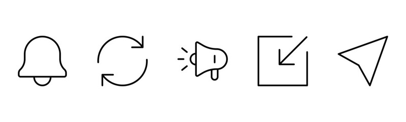 UX UI web icons. Vector illustrator, Suitable for Web Page, Mobile App, Web, and Print.