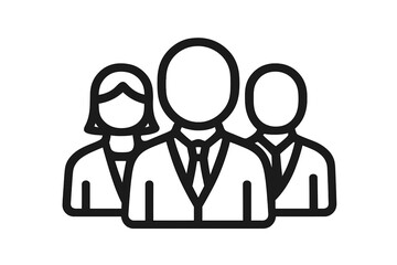 Professional business organization staff members group representing corporate teamwork structure