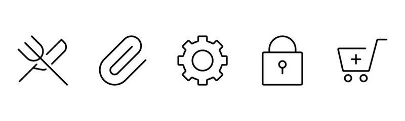UX UI web icons. Vector illustrator, Suitable for Web Page, Mobile App, Web, and Print.
