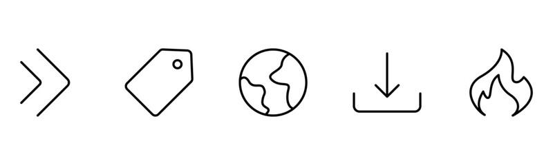 UX UI web icons. Vector illustrator, Suitable for Web Page, Mobile App, Web, and Print.