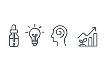 Obraz premium Concepts of business growth, creative ideas, scientific research, and knowledge