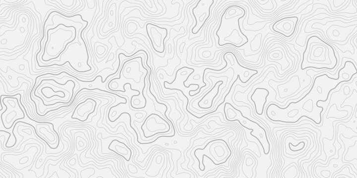 Advanced Geographic Contour Line Seamless Texture with Modern Abstract Elevation Map Design