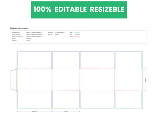 center special slotted overlap corrugated box dieline template box dieline die lines packaging custom dieline  box cardboard box dieline pizza box dieline printable product packaging layout,
