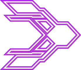 Neon Arrow Icon