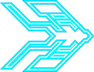 Neon Arrow Icon