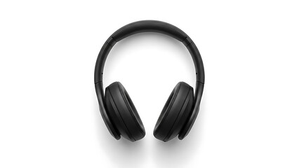 Sleek black wireless headphones for audiophiles with clean white background