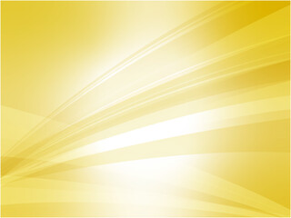 Futuristic Abstract Illustration with Yellow Energy Waves