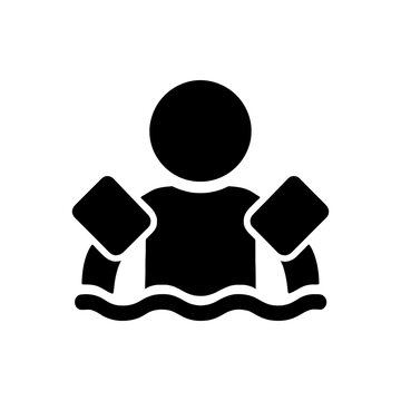 Swimmer Armbands Float Icon