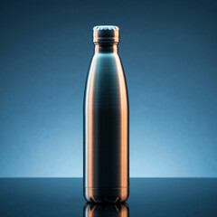 A sleek, modern stainless steel bottle designed for sustainable hydration, reflecting a commitment to eco-conscious living and practical, stylish beverage transport