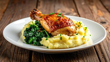 Chicken and mashed potato dish