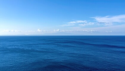 Vast expanse of the deep blue sea
