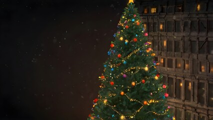 christmas tree with lights