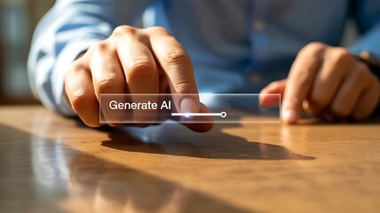 Generate ai content creation and automation technology concept
