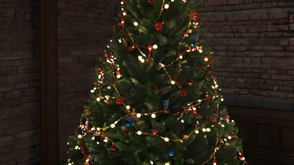 christmas tree with lights
