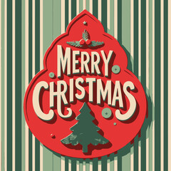 merry christmas greeting card