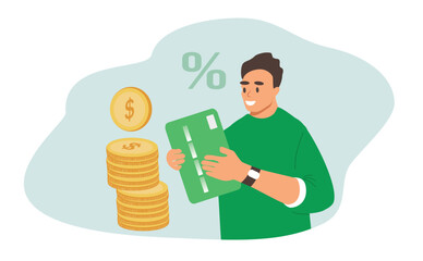 vector flat style illustration in the theme of banking