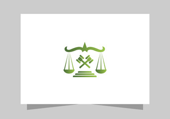 Lawyer logo design, justice law firm logo vector design