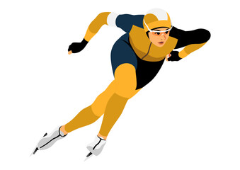 女子スピードスケート選手