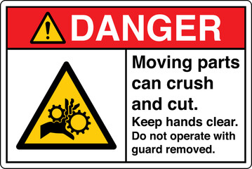 Obraz premium Safety Sign Signage DANGER Mo...
