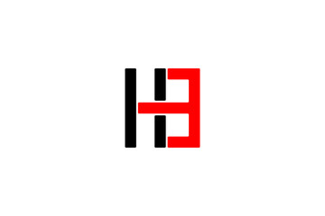 Obraz premium HTE letter logo design