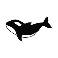 killer whale orca silhouette illustration