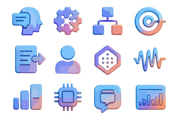 Features machine node suggestion analytics chatbot icon icons nodes ai sound recognition