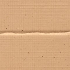 Brown cardboard texture with a horizontal seam and flecks.